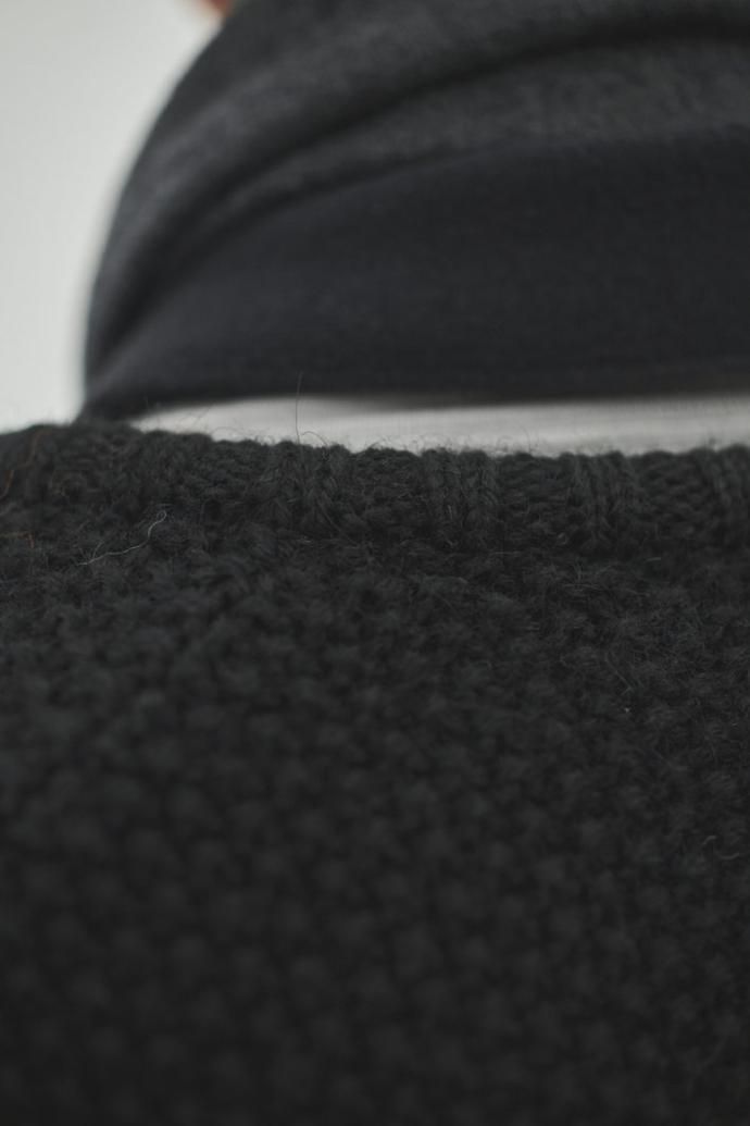 177735580 STILL BY HAND / KN04233 - OATMEAL ローゲージ ニットブルゾン 02