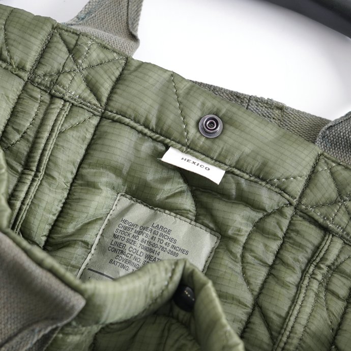 177864471 Hexico / TOTE BAG EX. US MILITARY M65 FIELD JACKET LINER, USAF KIT BAG FLYERS, DOT BUTTON SCOVILL<img class='new_mark_img2' src='https://img.shop-pro.jp/img/new/icons47.gif' style='border:none;display:inline;margin:0px;padding:0px;width:auto;' /> 02
