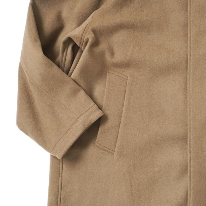 178091435 STILL BY HAND / CO02234 - CAMEL ウール フーデッドコート 02
