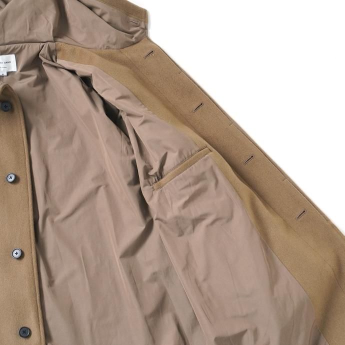 178091435 STILL BY HAND / CO02234 - CAMEL ウール フーデッドコート 02