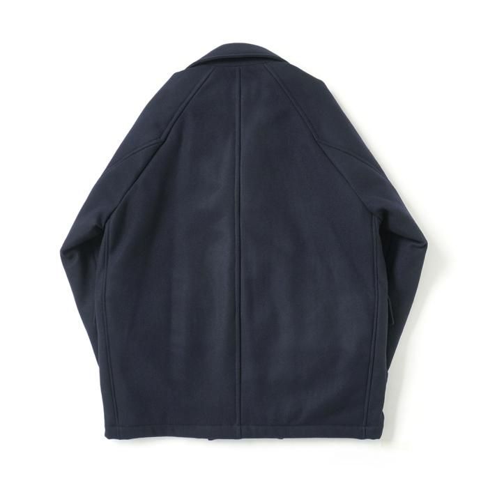 178091747 STILL BY HAND / CO01234 - NAVY ウール/シンサレート パデッドピーコート 02