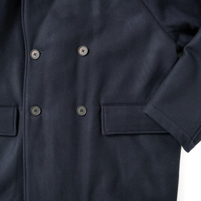 178091747 STILL BY HAND / CO01234 - NAVY ウール/シンサレート パデッドピーコート 02