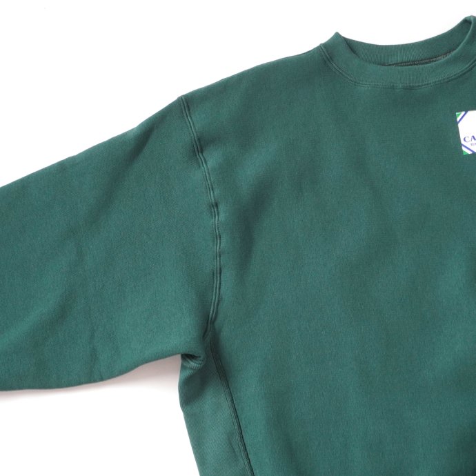 178578544 CAMBER / Cross-Knit Crew Neck Sweatshirt #234 - Dark Green 02