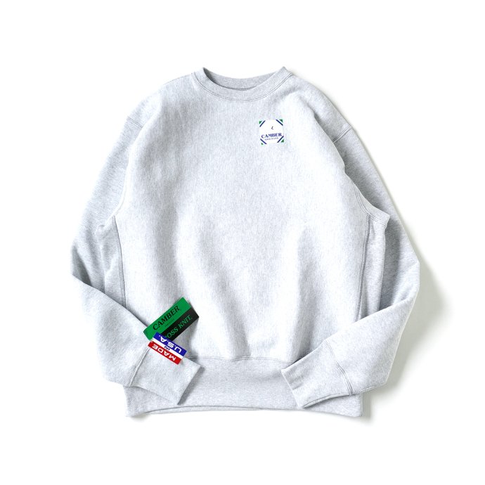 178578717 CAMBER / Cross-Knit Crew Neck Sweatshirt #234 - Grey<img class='new_mark_img2' src='https://img.shop-pro.jp/img/new/icons47.gif' style='border:none;display:inline;margin:0px;padding:0px;width:auto;' /> 01