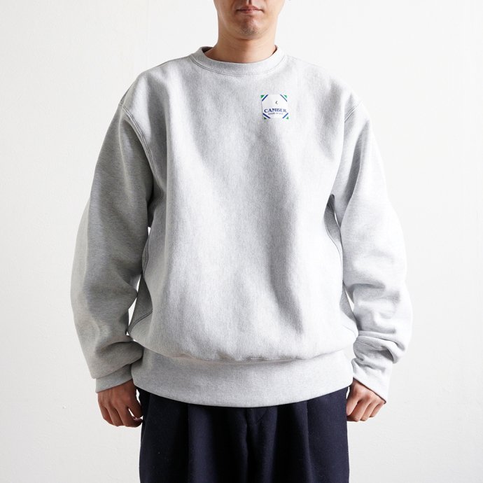 178578717 CAMBER / Cross-Knit Crew Neck Sweatshirt #234 - Grey<img class='new_mark_img2' src='https://img.shop-pro.jp/img/new/icons47.gif' style='border:none;display:inline;margin:0px;padding:0px;width:auto;' /> 02