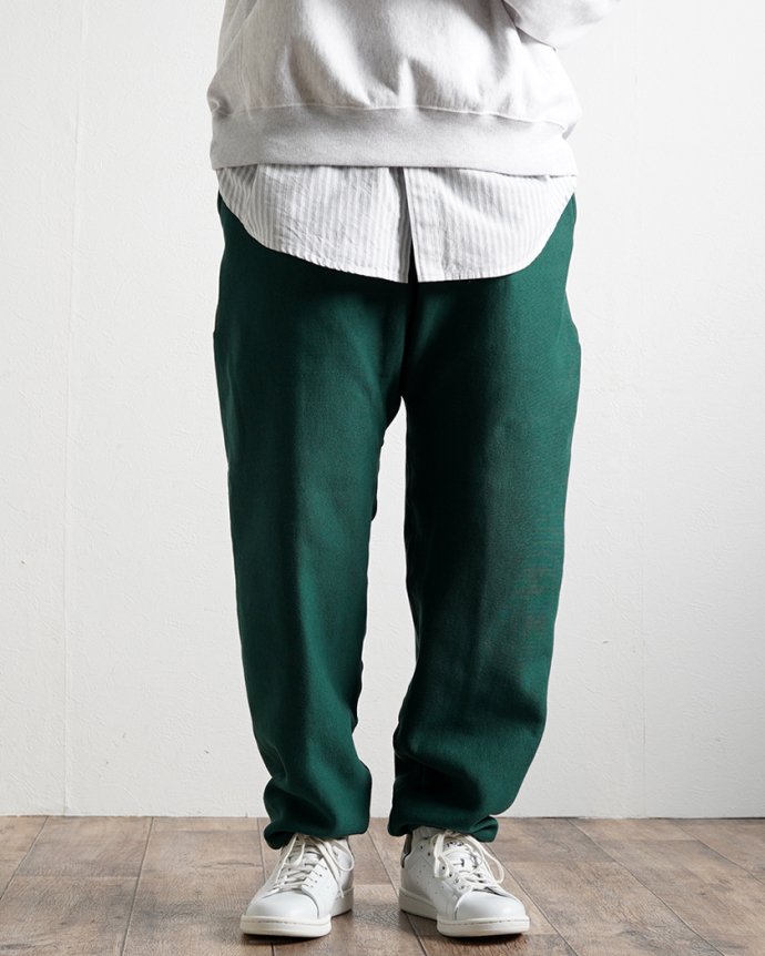 178579199 CAMBER / Cross-Knit Sweat Pant #233 - Dark Green 02