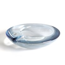 Glass Ashtray Large - Navy ガラス製シガートレイ ラージ ネイビー