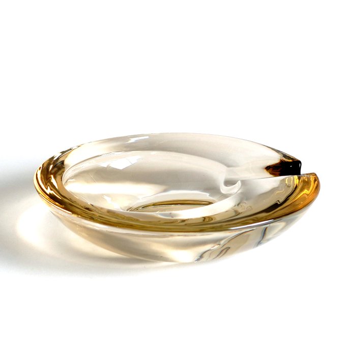 178735858 Glass Ashtray Large - Amber 饹ȥ쥤 顼 С 01