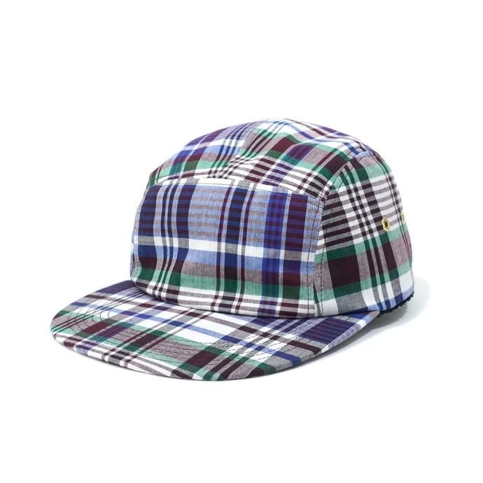 179515297 Trad Marks / Basic Jet Cap Madras Check - Burgundy ١ååȥå ޥɥ饹å 01