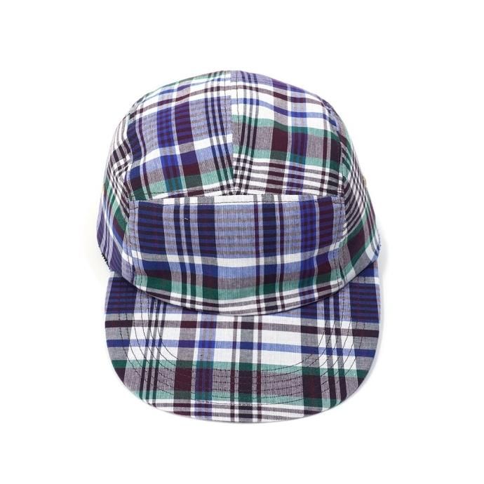 179515297 Trad Marks / Basic Jet Cap Madras Check - Burgundy ١ååȥå ޥɥ饹å 02