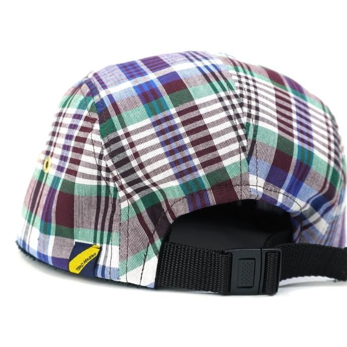 179515297 Trad Marks / Basic Jet Cap Madras Check - Burgundy ١ååȥå ޥɥ饹å 02