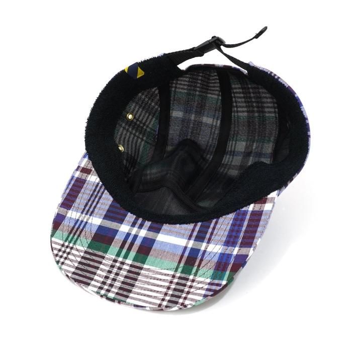 179515297 Trad Marks / Basic Jet Cap Madras Check - Burgundy ١ååȥå ޥɥ饹å 02