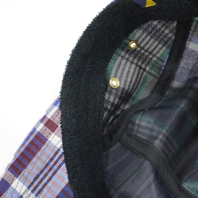 179515297 Trad Marks / Basic Jet Cap Madras Check - Burgundy ١ååȥå ޥɥ饹å 02