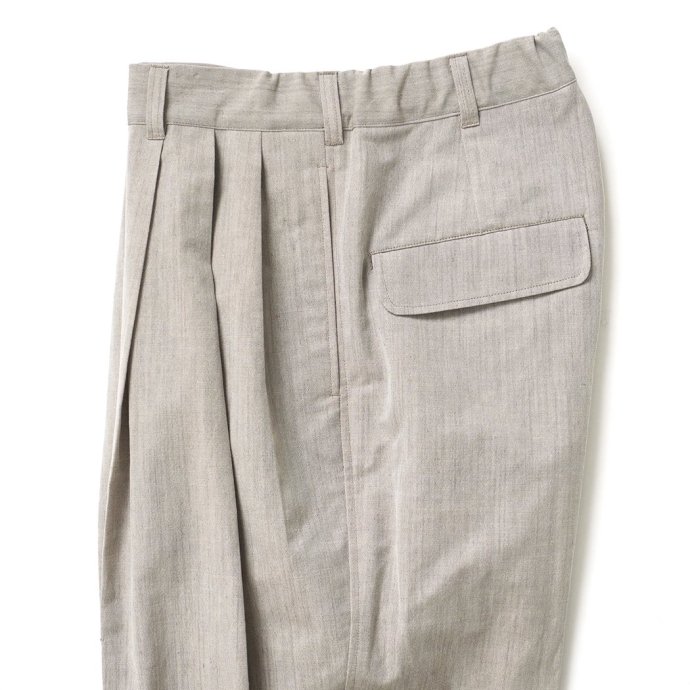 Kontor / 3 PLEAT WIDE TROUSERS - TAUPE 3タック ワイドトラウザーズ KON-PT01241