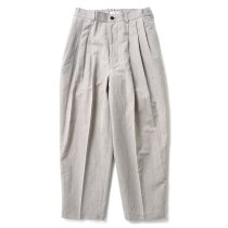 Kontor / 3 PLEAT WIDE TROUSERS - TAUPE 3タック ワイドトラウザーズ KON-PT01241