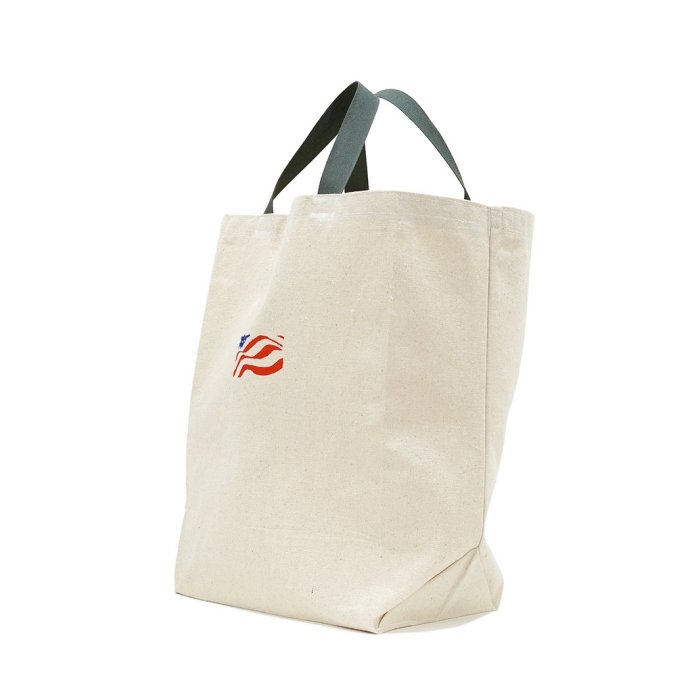 179845124 Turtlecreek / Canvas Grocery Tote Bags - Regular / US Flag / Grey ȥ륯꡼ Х꡼ȡȥХå 02