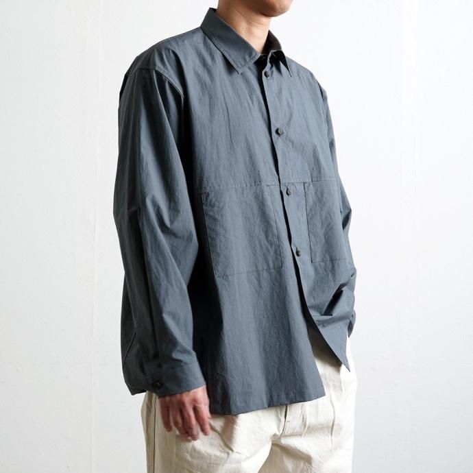 179934324 Kontor / LS PANEL SHIRT - GREY ѥͥ륷 KON-SH05241 02