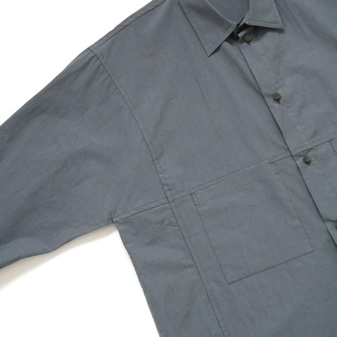 179934324 Kontor / LS PANEL SHIRT - GREY ѥͥ륷 KON-SH05241 02