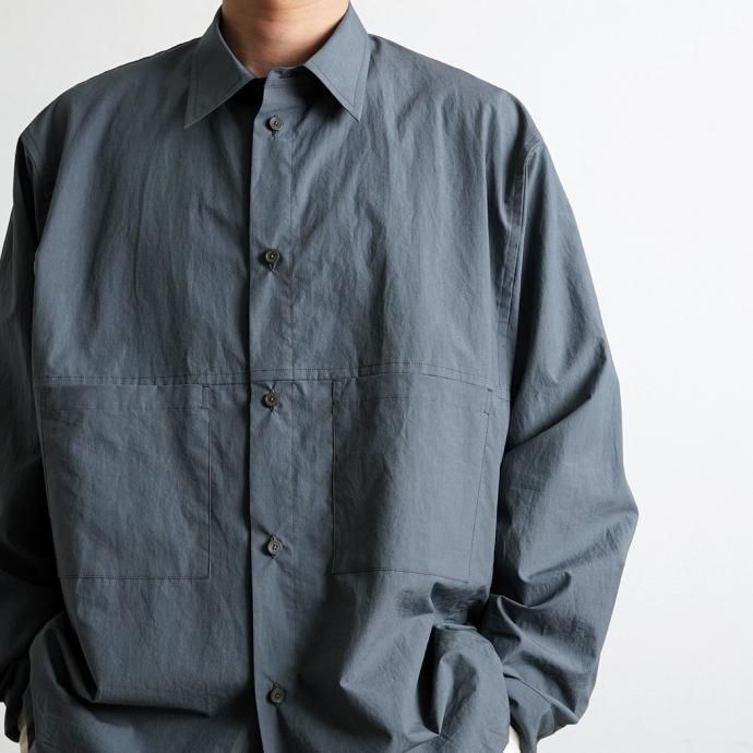 179934324 Kontor / LS PANEL SHIRT - GREY ѥͥ륷 KON-SH05241 02