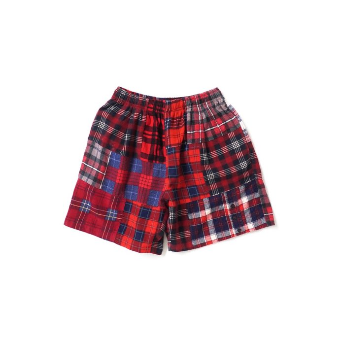 180079820 oddment / CUSTOM Flannel Shorts - Red M ѥåեͥ ᥤ硼 01