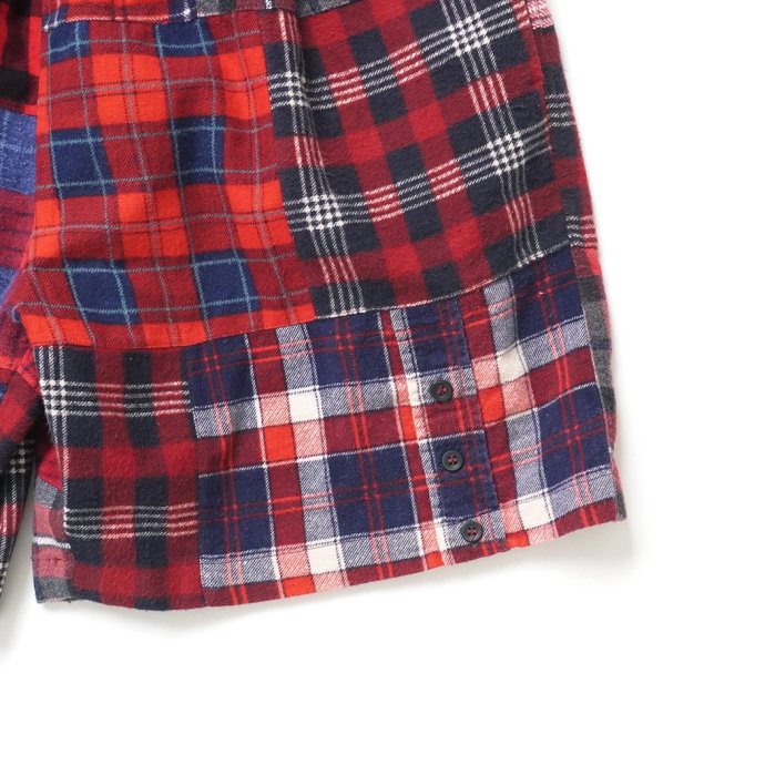 180079820 oddment / CUSTOM Flannel Shorts - Red M ѥåեͥ ᥤ硼 02