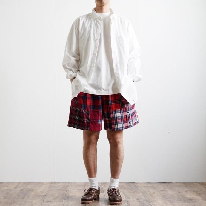 180079820 oddment / CUSTOM Flannel Shorts - Red M ѥåեͥ ᥤ硼 02