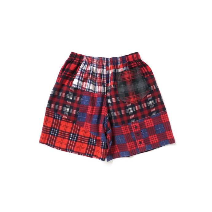 180079873 oddment / CUSTOM Flannel Shorts - Red L ѥåեͥ ᥤ硼 02