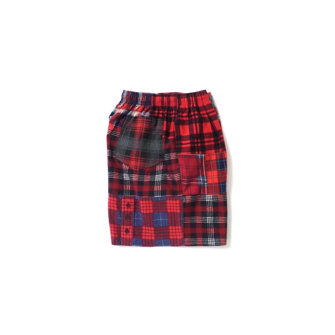 180079873 oddment / CUSTOM Flannel Shorts - Red L ѥåեͥ ᥤ硼 02