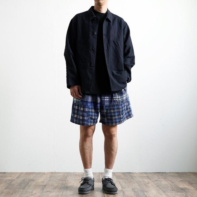 180079896 oddment / CUSTOM Flannel Shorts - Blue M ѥåեͥ ᥤ硼 02