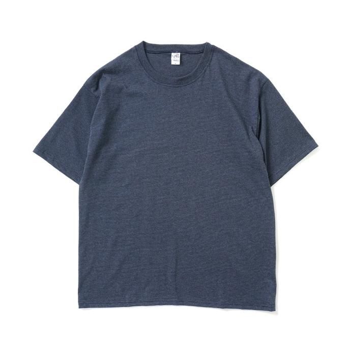 180102086 CalCru / Micro-Stripe Tee - Navy ޥܡT 01