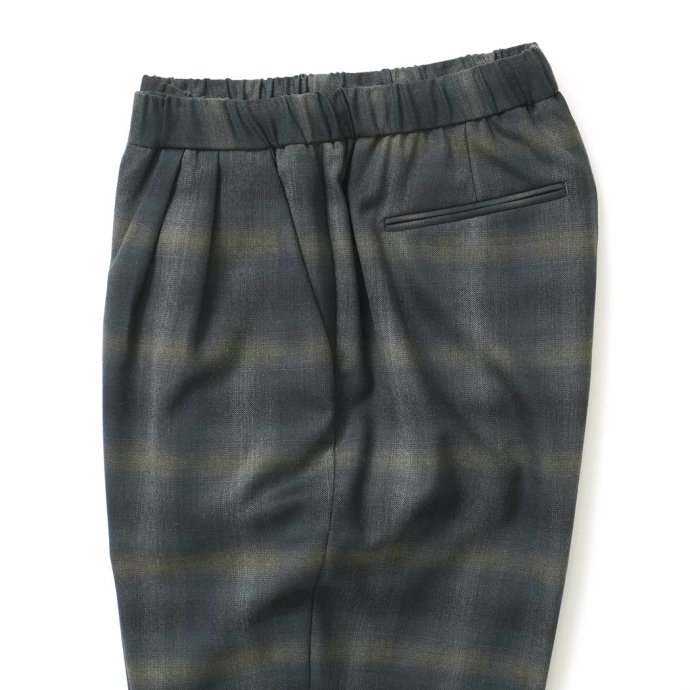180104488 CEASTERS / 2pleats Easy Trousers - Green-Grey Check 2åѥ CT24S-TR04 02