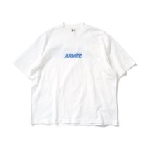 blurhms ROOTSTOCK / ARMEE Print Tee WIDE - White x Blue-Reflector bROOTS24S34C