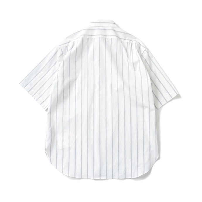 180156210 blurhms ROOTSTOCK / Short-sleeve Shirt - White x BK-Stripe bROOTS24S5 硼ȥ꡼֥ 02