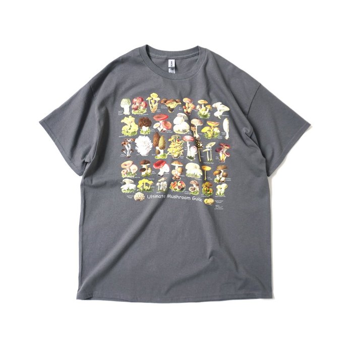 180488807 Atlas Screen Printing / Wild Cotton Tee / Ultimate Mushroom Guide - Charcoal Υ ץT<img class='new_mark_img2' src='https://img.shop-pro.jp/img/new/icons47.gif' style='border:none;display:inline;margin:0px;padding:0px;width:auto;' /> 01