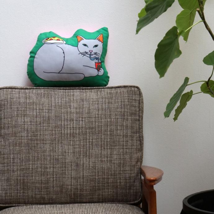 181626950 The Enjoy C&D Club Cushion - Cat/Green å ꡼ ǭ饹ȥå 02