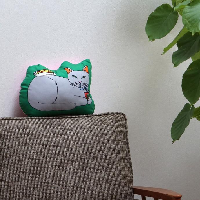 181626950 The Enjoy C&D Club Cushion - Cat/Green å ꡼ ǭ饹ȥå 02