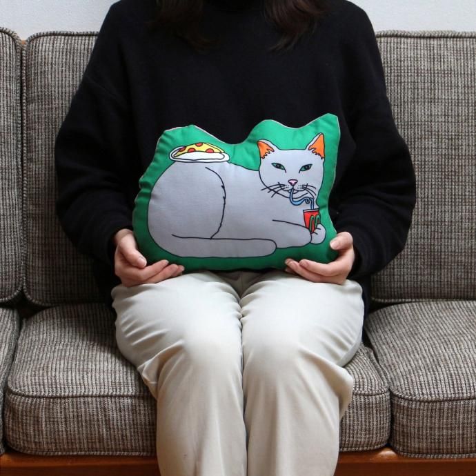 181626950 The Enjoy C&D Club Cushion - Cat/Green å ꡼ ǭ饹ȥå 02