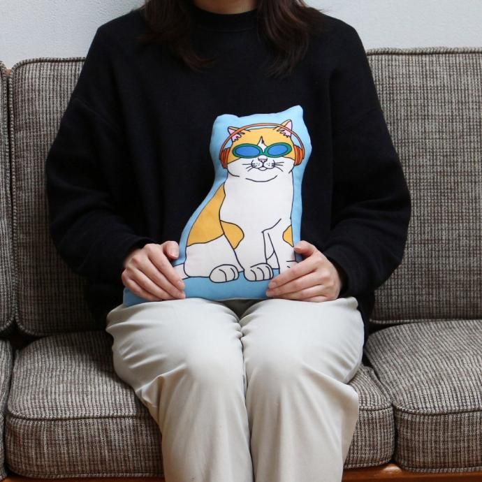 181627186 The Enjoy C&D Club Cushion - Cat/Blue å ֥롼 ǭ饹ȥå 02