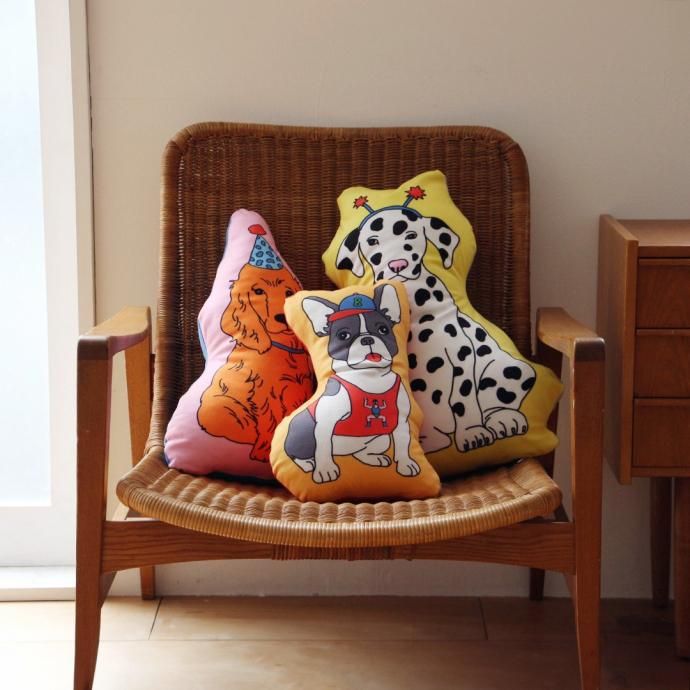 181627373 The Enjoy C&D Club Cushion - Dog/Yellow ɥå  饹ȥå 02