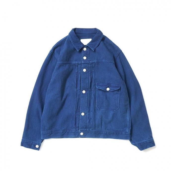 MADE IN INDIGO』メイドインインディゴジャケット刺し子織り