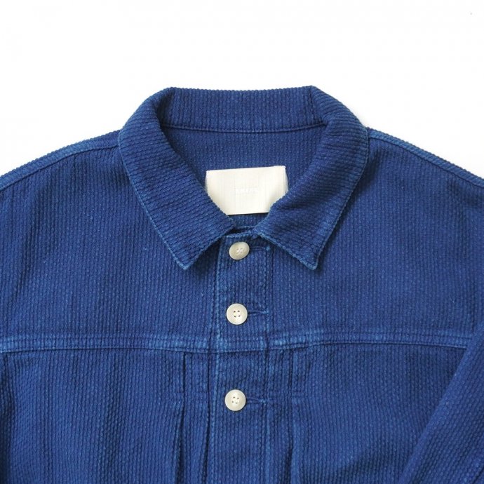 181719514 INNAT / HAND-DYED SASHIKO TYPE-1 TRUCKER JACKET - Indigo ɤҿ ȥå㥱å ǥ INNAT06-J03B<img class='new_mark_img2' src='https://img.shop-pro.jp/img/new/icons47.gif' style='border:none;display:inline;margin:0px;padding:0px;width:auto;' /> 02