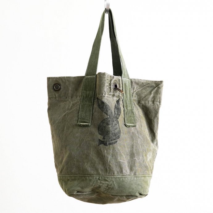 181964991 Hexico / CUSTOM & GRAFFITI TOTE BAG Made with U.S. ARMY 50s-70s DUFFLE BAG COTTON - 01 01