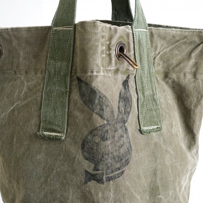 181964991 Hexico / CUSTOM & GRAFFITI TOTE BAG Made with U.S. ARMY 50s-70s DUFFLE BAG COTTON - 01 02