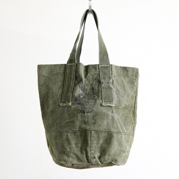 181965037 Hexico / CUSTOM & GRAFFITI TOTE BAG Made with U.S. ARMY 50s-70s DUFFLE BAG COTTON - 02 01