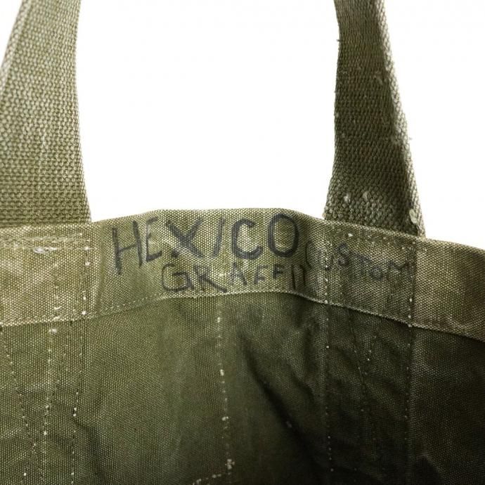 181965037 Hexico / CUSTOM & GRAFFITI TOTE BAG Made with U.S. ARMY 50s-70s DUFFLE BAG COTTON - 02 02