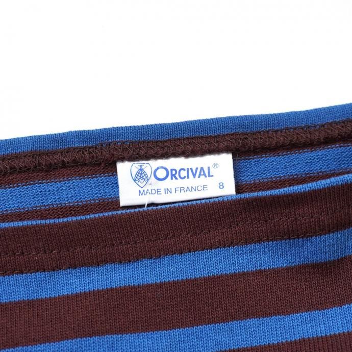 182087278 ORCIVAL オーシバル / コットンロード フレンチバスクシャツ - SMOKE x WHEAT スモーク/ウィート B211 02