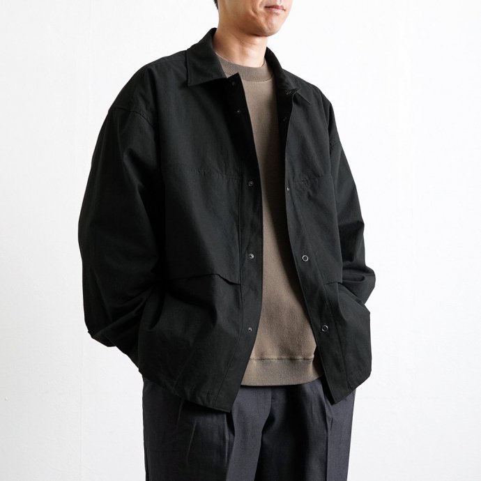 182294294 Kontor / LAYERED MULTI-POCKET SHIRT - BLACK ĥ㥱å KON-SH02243 02