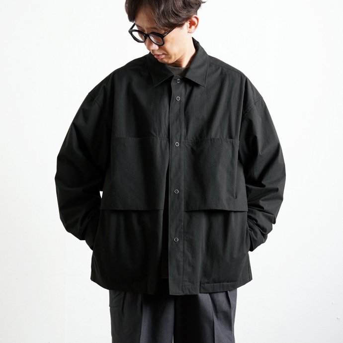 182294294 Kontor / LAYERED MULTI-POCKET SHIRT - BLACK ĥ㥱å KON-SH02243 02