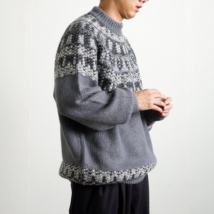 182294535 INNAT / NORDIC SWEATER - Gray Υǥå INNAT06-K01 02