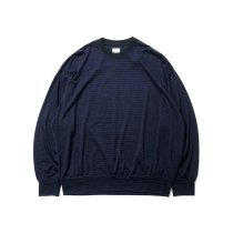 O-  / MERINO SWEATSHIRT - Black Navy Υ륫åȥ OW-21